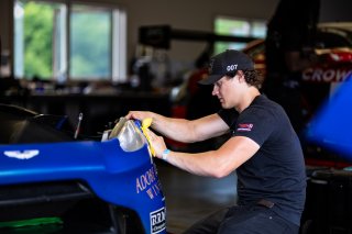 #007 Aston Martin Vantage AMR GT3 of Derek DeBoer and Valentin Hasse Clot, Alton, Aston Martin Racing-TRG, GT World Challenge America, Pro-Am, SRO America, VA 2023., VIR
 | Fabian Lagunas / SRO