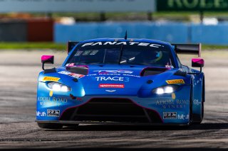 #007 Aston Martin Vantage AMR GT3 of Derek DeBoer and Ross Gunn, 2023 Fanatec GT World Challenge America SRO, Aston Martin Racing-TRG, GT World Challenge America, Pro-Am, Sebring International Raceway Sep 22-24
 | www.lagunasphotography.com