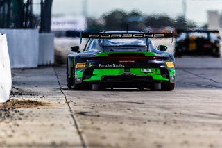 #28 PorscheGT3 R 992 of Eric Filgueiras and Steven McAllen, 2023 Fanatec GT World Challenge America SRO, GT World Challenge America, Pro, RS1, Sebring International Raceway Sep 22-24
 | www.lagunasphotography.com