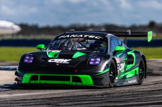 #28 PorscheGT3 R 992 of Eric Filgueiras and Steven McAllen, 2023 Fanatec GT World Challenge America SRO, GT World Challenge America, Pro, RS1, Sebring International Raceway Sep 22-24
 | www.lagunasphotography.com