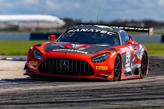 #04 Mercedes-AMG GT3 of George Kurtz and Colin Braun, 2023 Fanatec GT World Challenge America SRO, Crowdstrike by Riley Motorsports, GT World Challenge America, Pro-Am, Sebring International Raceway Sep 22-24
 | www.lagunasphotography.com