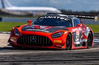 #04 Mercedes-AMG GT3 of George Kurtz and Colin Braun, 2023 Fanatec GT World Challenge America SRO, Crowdstrike by Riley Motorsports, GT World Challenge America, Pro-Am, Sebring International Raceway Sep 22-24
 | www.lagunasphotography.com