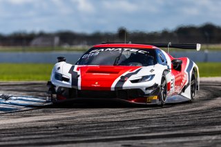 #21 Ferrari 296 GT3 of Manny Franco and Alessandro Balzan, 2023 Fanatec GT World Challenge America SRO, Conquest Racing, GT World Challenge America, Pro, Sebring International Raceway Sep 22-24
 | www.lagunasphotography.com