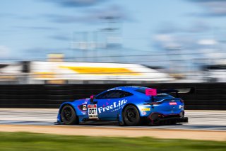 #007 Aston Martin Vantage AMR GT3 of Derek DeBoer and Ross Gunn, 2023 Fanatec GT World Challenge America SRO, Aston Martin Racing-TRG, GT World Challenge America, Pro-Am, Sebring International Raceway Sep 22-24
 | www.lagunasphotography.com