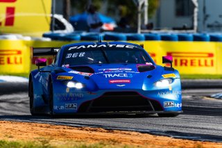 #007 Aston Martin Vantage AMR GT3 of Derek DeBoer and Ross Gunn, 2023 Fanatec GT World Challenge America SRO, Aston Martin Racing-TRG, GT World Challenge America, Pro-Am, Sebring International Raceway Sep 22-24
 | www.lagunasphotography.com
