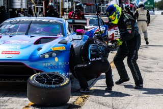 #007 Aston Martin Vantage AMR GT3 of Derek DeBoer and Ross Gunn, 2023 Fanatec GT World Challenge America SRO, Aston Martin Racing-TRG, GT World Challenge America, Pro-Am, Sebring International Raceway Sep 22-24
 | www.lagunasphotography.com