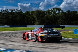 #04 Mercedes-AMG GT3 of George Kurtz and Colin Braun, 2023 Fanatec GT World Challenge America SRO, Crowdstrike by Riley Motorsports, GT World Challenge America, Pro-Am, Sebring International Raceway Sep 22-24
 | www.lagunasphotography.com