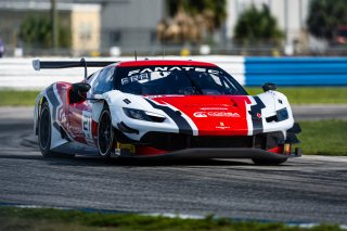 #21 Ferrari 296 GT3 of Manny Franco and Alessandro Balzan, 2023 Fanatec GT World Challenge America SRO, Conquest Racing, GT World Challenge America, Pro, Sebring International Raceway Sep 22-24
 | www.lagunasphotography.com