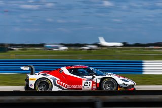 #21 Ferrari 296 GT3 of Manny Franco and Alessandro Balzan, 2023 Fanatec GT World Challenge America SRO, Conquest Racing, GT World Challenge America, Pro, Sebring International Raceway Sep 22-24
 | www.lagunasphotography.com