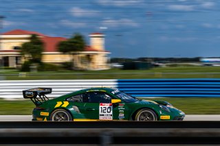 #120 Porsche 911 GT3-R (991.ii) of Adam Adelson and Elliott Skeer, 2023 Fanatec GT World Challenge America SRO, GT World Challenge America, Pro-Am, Sebring International Raceway Sep 22-24, Wright Motorsports
 | www.lagunasphotography.com