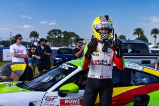 #45 Porsche 911 GT3-R 992 of Madison Snow and Jan Heylen, 2023 Fanatec GT World Challenge America SRO, GT World Challenge America, Pro-Am, Sebring International Raceway Sep 22-24, Wright Motorsports
 | www.lagunasphotography.com