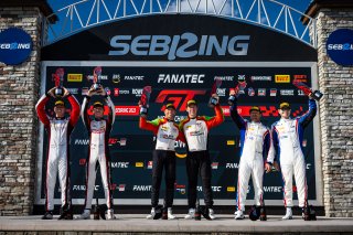 #45 Porsche 911 GT3-R 992 of Madison Snow and Jan Heylen, 2023 Fanatec GT World Challenge America SRO, GT World Challenge America, Pro-Am, Sebring International Raceway Sep 22-24, Wright Motorsports
 | www.lagunasphotography.com