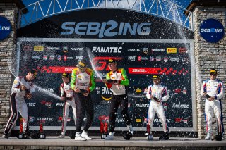 #45 Porsche 911 GT3-R 992 of Madison Snow and Jan Heylen, 2023 Fanatec GT World Challenge America SRO, GT World Challenge America, Pro-Am, Sebring International Raceway Sep 22-24, Wright Motorsports
 | www.lagunasphotography.com