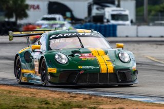 #120 Porsche 911 GT3-R (991.ii) of Adam Adelson and Elliott Skeer, 2023 Fanatec GT World Challenge America SRO, GT World Challenge America, Pro-Am, Sebring International Raceway Sep 22-24, Wright Motorsports
 | www.lagunasphotography.com