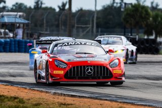 #04 Mercedes-AMG GT3 of George Kurtz and Colin Braun, 2023 Fanatec GT World Challenge America SRO, Crowdstrike by Riley Motorsports, GT World Challenge America, Pro-Am, Sebring International Raceway Sep 22-24
 | www.lagunasphotography.com