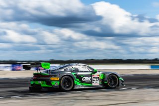 #28 PorscheGT3 R 992 of Eric Filgueiras and Steven McAllen, 2023 Fanatec GT World Challenge America SRO, GT World Challenge America, Pro, RS1, Sebring International Raceway Sep 22-24
 | www.lagunasphotography.com