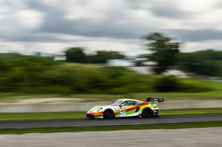 #45 Porsche 911 GT3-R 992 of Madison Snow and Jan Heylen, Aug. 18-20 2023 Fanatec GT World Challenge America SRO, GT World Challenge America, Pro-Am, Road America, Wright Motorsports
 | www.lagunasphotography.com