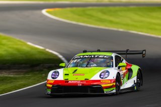 #45 Porsche 911 GT3-R 992 of Madison Snow and Jan Heylen, Aug. 18-20 2023 Fanatec GT World Challenge America SRO, GT World Challenge America, Pro-Am, Road America, Wright Motorsports
 | www.lagunasphotography.com