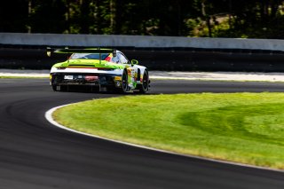 #45 Porsche 911 GT3-R 992 of Madison Snow and Jan Heylen, Aug. 18-20 2023 Fanatec GT World Challenge America SRO, GT World Challenge America, Pro-Am, Road America, Wright Motorsports
 | www.lagunasphotography.com