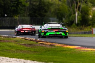 #28 PorscheGT3 R 992 of Eric Filgueiras and Steven McAllen, Aug. 18-20 2023 Fanatec GT World Challenge America SRO, GT World Challenge America, Pro, RS1, Road America
 | www.lagunasphotography.com