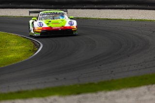 #45 Porsche 911 GT3-R 992 of Madison Snow and Jan Heylen, Aug. 18-20 2023 Fanatec GT World Challenge America SRO, GT World Challenge America, Pro-Am, Road America, Wright Motorsports
 | www.lagunasphotography.com
