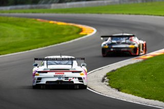 #32 Porsche 911 GT3-R (991.ii) of Kyle Washington and Jeroen Bleekemolen, Aug. 18-20 2023 Fanatec GT World Challenge America SRO, GMG, GT World Challenge America, Pro-Am, Road America
 | www.lagunasphotography.com