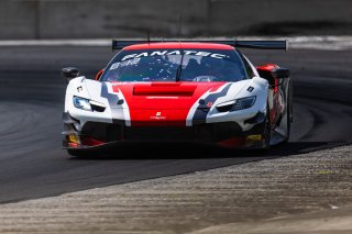 #21 Ferrari 296 GT3 of Manny Franco and Alessandro Balzan, Aug. 18-20 2023 Fanatec GT World Challenge America SRO, Conquest Racing, GT World Challenge America, Pro, Road America
 | www.lagunasphotography.com