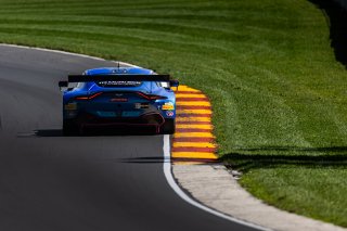 #007 Aston Martin Vantage AMR GT3 of Derek DeBoer and Valentin Hasse Clot, Aston Martin Racing-TRG, Aug. 18-20 2023 Fanatec GT World Challenge America SRO, GT World Challenge America, Pro-Am, Road America
 | www.lagunasphotography.com