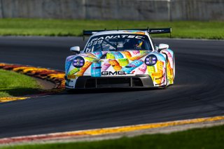 #32 Porsche 911 GT3-R (991.ii) of Kyle Washington and Jeroen Bleekemolen, Aug. 18-20 2023 Fanatec GT World Challenge America SRO, GMG, GT World Challenge America, Pro-Am, Road America
 | www.lagunasphotography.com