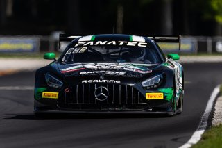 #43 Mercedes-AMG GT3 of Anthony Bartone and Adam Christodoulou, Aug. 18-20 2023 Fanatec GT World Challenge America SRO, GT World Challenge America, Pro-Am, RealTime Racing, Road America
 | www.lagunasphotography.com
