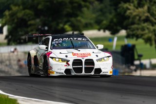 #94 BMW M4 GT3 of Chandler Hull and Bill AUberlen, Aug. 18-20 2023 Fanatec GT World Challenge America SRO, BimmerWorld, GT World Challenge America, Pro, Road America
 | www.lagunasphotography.com