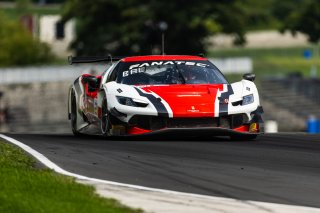 #21 Ferrari 296 GT3 of Manny Franco and Alessandro Balzan, Aug. 18-20 2023 Fanatec GT World Challenge America SRO, Conquest Racing, GT World Challenge America, Pro, Road America
 | www.lagunasphotography.com