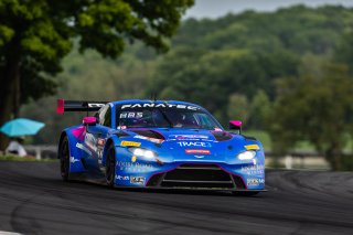 #007 Aston Martin Vantage AMR GT3 of Derek DeBoer and Valentin Hasse Clot, Aston Martin Racing-TRG, Aug. 18-20 2023 Fanatec GT World Challenge America SRO, GT World Challenge America, Pro-Am, Road America
 | www.lagunasphotography.com