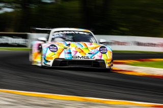 #32 Porsche 911 GT3-R (991.ii) of Kyle Washington and Jeroen Bleekemolen, Aug. 18-20 2023 Fanatec GT World Challenge America SRO, GMG, GT World Challenge America, Pro-Am, Road America
 | www.lagunasphotography.com
