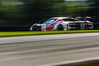 #21 Ferrari 296 GT3 of Manny Franco and Alessandro Balzan, Aug. 18-20 2023 Fanatec GT World Challenge America SRO, Conquest Racing, GT World Challenge America, Pro, Road America
 | www.lagunasphotography.com