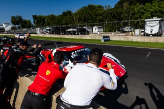 #21 Ferrari 296 GT3 of Manny Franco and Alessandro Balzan, Aug. 18-20 2023 Fanatec GT World Challenge America SRO, Conquest Racing, GT World Challenge America, Pro, Road America
 | www.lagunasphotography.com