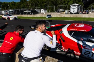 #21 Ferrari 296 GT3 of Manny Franco and Alessandro Balzan, Aug. 18-20 2023 Fanatec GT World Challenge America SRO, Conquest Racing, GT World Challenge America, Pro, Road America
 | www.lagunasphotography.com
