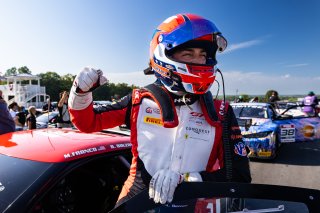 #21 Ferrari 296 GT3 of Manny Franco and Alessandro Balzan, Aug. 18-20 2023 Fanatec GT World Challenge America SRO, Conquest Racing, GT World Challenge America, Pro, Road America
 | www.lagunasphotography.com