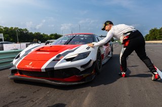 #21 Ferrari 296 GT3 of Manny Franco and Alessandro Balzan, Aug. 18-20 2023 Fanatec GT World Challenge America SRO, Conquest Racing, GT World Challenge America, Pro, Road America
 | www.lagunasphotography.com