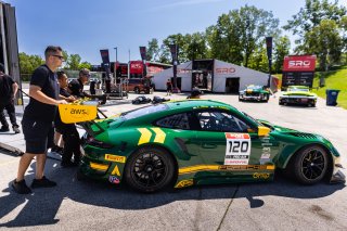 #120 Porsche 911 GT3-R (991.ii) of Adam Adelson and Elliott Skeer, Aug. 18-20 2023 Fanatec GT World Challenge America SRO, GT World Challenge America, Pro-Am, Road America, Wright Motorsports
 | www.lagunasphotography.com