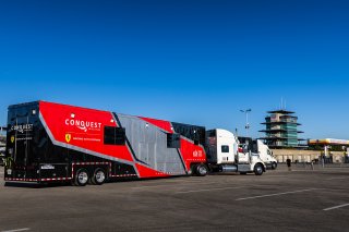 #21 Ferrari 296 GT3 of Manny Franco, 2023 Fanatec GT World Challenge America SRO, Alessandro Balzan, Conquest Racing, GT World Challenge America, INDIANAPOLIS 8 HOUR presented by AWS, October 5-7, Pro, and Lilou Wadoux-Ducellier
 | www.lagunasphotography.com