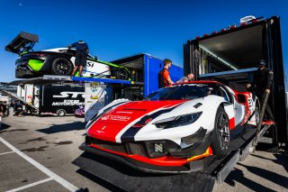 #21 Ferrari 296 GT3 of Manny Franco, 2023 Fanatec GT World Challenge America SRO, Alessandro Balzan, Conquest Racing, GT World Challenge America, INDIANAPOLIS 8 HOUR presented by AWS, October 5-7, Pro, and Lilou Wadoux-Ducellier
 | www.lagunasphotography.com