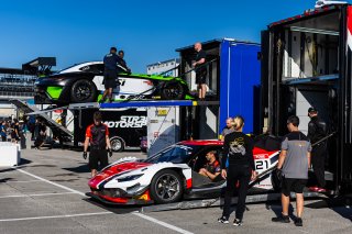 #21 Ferrari 296 GT3 of Manny Franco, 2023 Fanatec GT World Challenge America SRO, Alessandro Balzan, Conquest Racing, GT World Challenge America, INDIANAPOLIS 8 HOUR presented by AWS, October 5-7, Pro, and Lilou Wadoux-Ducellier
 | www.lagunasphotography.com