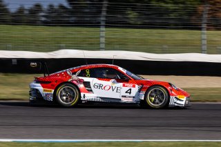 #4 Porsche GT3 R 992 of Stephen Grove, 2023 Fanatec GT World Challenge America SRO, Brenton Grove, GT World Challenge America, Grove Racing, INDIANAPOLIS 8 HOUR presented by AWS, October 5-7, Pro-Am, and Earl Bamber
 | www.lagunasphotography.com