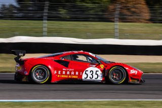 #535 Ferrari 488 GT3 Evo of Jonathan Hui, 2023 Fanatec GT World Challenge America SRO, Christopher Froggatt, GT World Challenge America, INDIANAPOLIS 8 HOUR presented by AWS, October 5-7, Pro-Am, Sky Tempesta Racing, and Edward Cheever III
 | www.lagunasphotography.com
