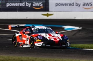 #53 Porsche GT3 992 of Trenton Estep, 2023 Fanatec GT World Challenge America SRO#53 Porsche GT3 992 of Trenton Estep, GT World Challenge America, INDIANAPOLIS 8 HOUR presented by AWS, MDK Motorsports, October 5-7, Pro, Seth Lucas, and Matteo Cairoli
 | www.lagunasphotography.com
