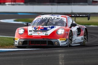 #4 Porsche GT3 R 992 of Stephen Grove, 2023 Fanatec GT World Challenge America SRO, Brenton Grove, GT World Challenge America, Grove Racing, INDIANAPOLIS 8 HOUR presented by AWS, October 5-7, Pro-Am, and Earl Bamber
 | www.lagunasphotography.com