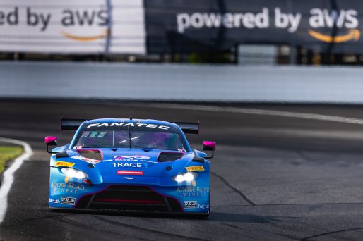 #007 Aston Martin Vantage AMR GT3 of Derek DeBoer, 2023 Fanatec GT World Challenge America SRO, Aston Martin Racing-TRG, GT World Challenge America, INDIANAPOLIS 8 HOUR presented by AWS, October 5-7, Pro-Am, Valentin Hasse-Clot, and Ben Tuck
 | www.lagunasphotography.com