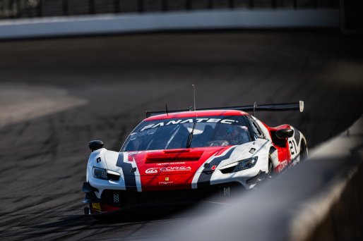 #21 Ferrari 296 GT3 of Manny Franco, 2023 Fanatec GT World Challenge America SRO, Alessandro Balzan, Conquest Racing, GT World Challenge America, INDIANAPOLIS 8 HOUR presented by AWS, October 5-7, Pro, and Lilou Wadoux-Ducellier
 | www.lagunasphotography.com
