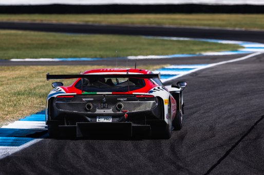 #21 Ferrari 296 GT3 of Manny Franco, 2023 Fanatec GT World Challenge America SRO, Alessandro Balzan, Conquest Racing, GT World Challenge America, INDIANAPOLIS 8 HOUR presented by AWS, October 5-7, Pro, and Lilou Wadoux-Ducellier
 | www.lagunasphotography.com